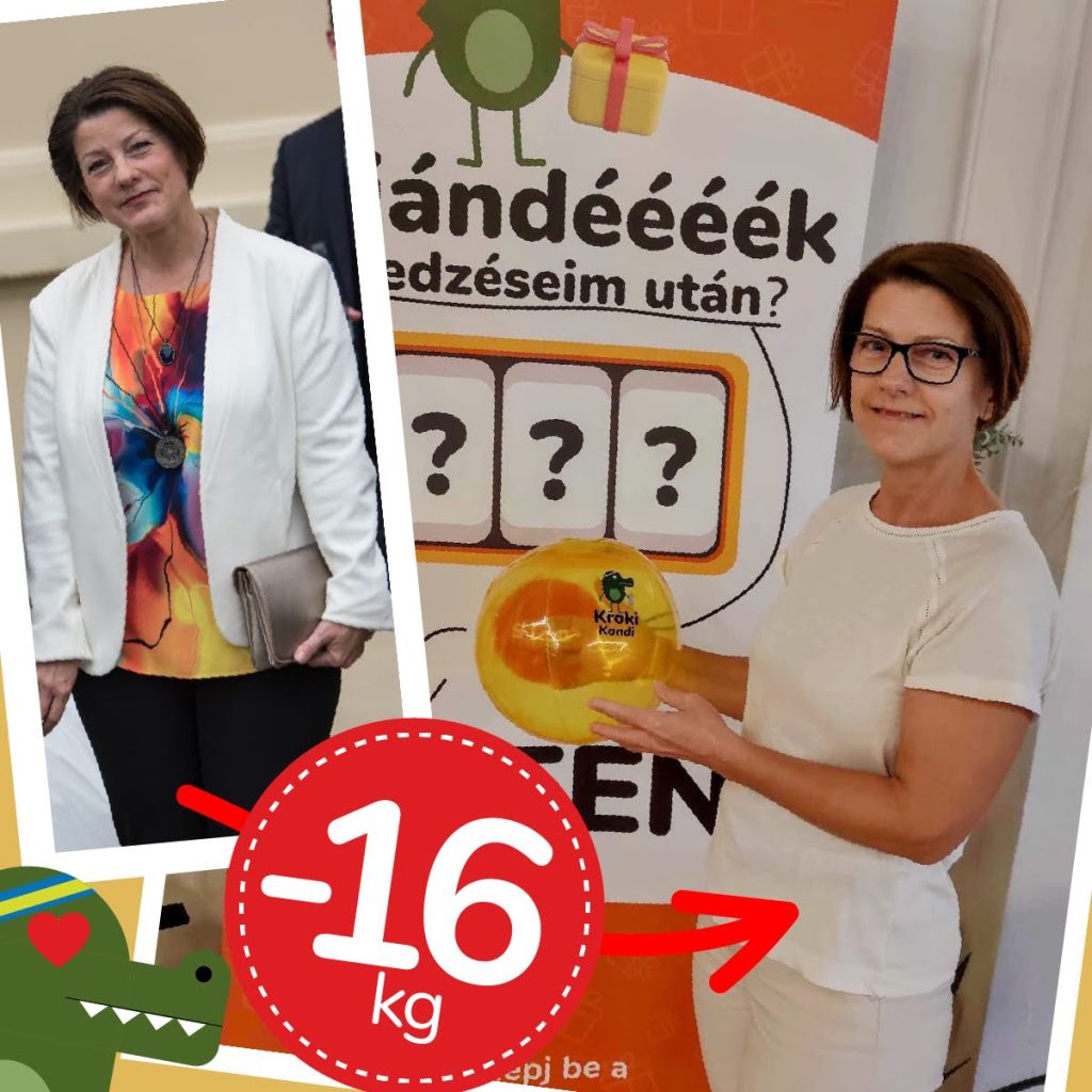 Zsuzsa -16 kg fogyása a Krokiban, 1 évvel ezelőtt és MOST
