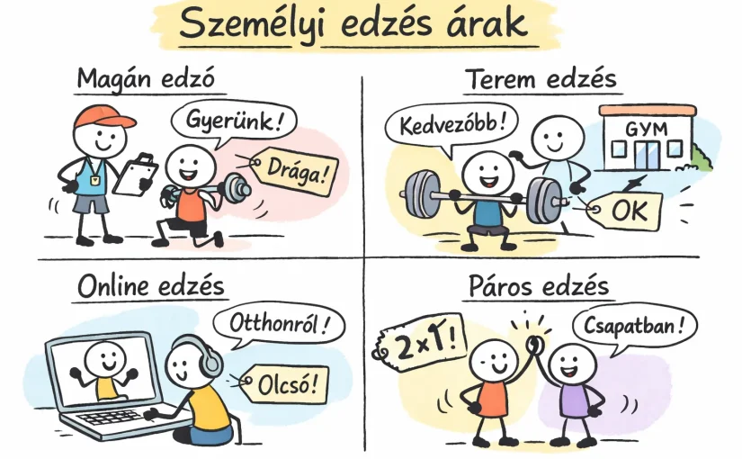 Személyi edzők árai: magán vs terem vs online vs páros